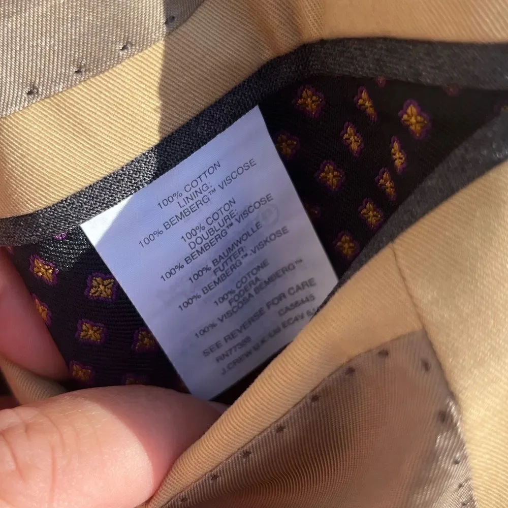 J Crew Crosby Suit Jacket in Italian Chino NWT